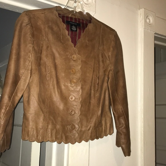 Arden B. leather bolero jacket - Picture 1 of 7
